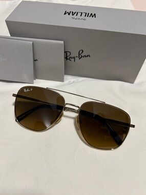 Rayban William Titanium Arista Gold NEW!